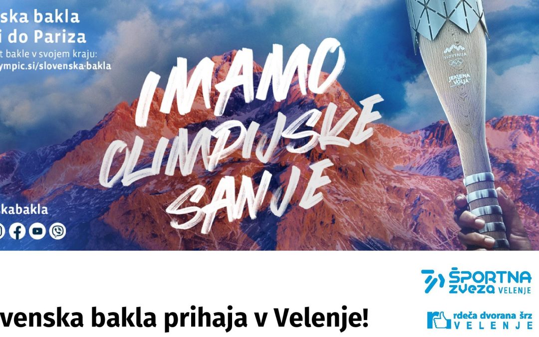 Slovenska bakla prihaja v Velenje!