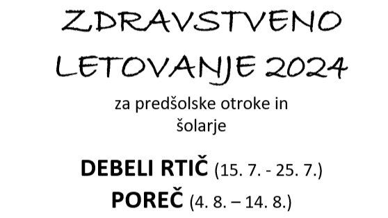 Zdravstveno letovanje