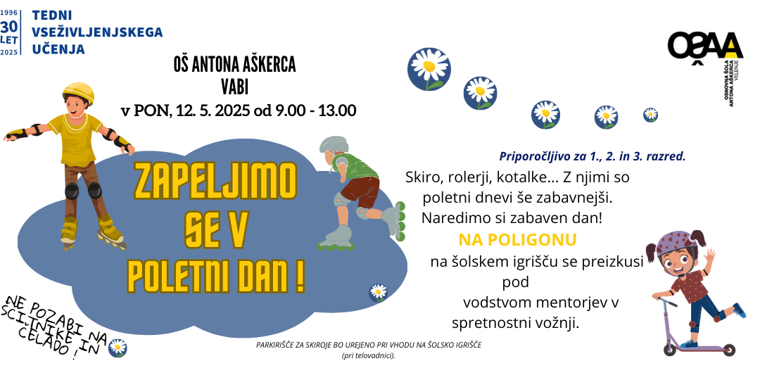 Tedni vseživljenjskega učenja – ponedeljek, 12.5.2025
