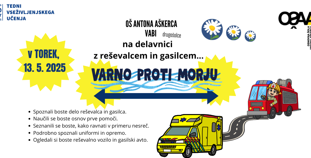 Tedni vseživljenjkega učenja – torek, 13. 5. 2025